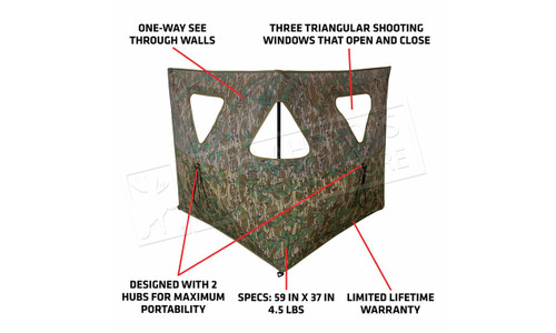 Primos Double Bull Surroundview Stakeout Hunting Blind in Greenleaf Camo #65164