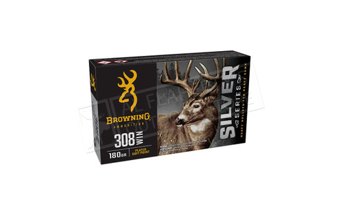 Browning Ammo 308 Winchester Silver Series, 180 Grain, Box of 20 #B19260308