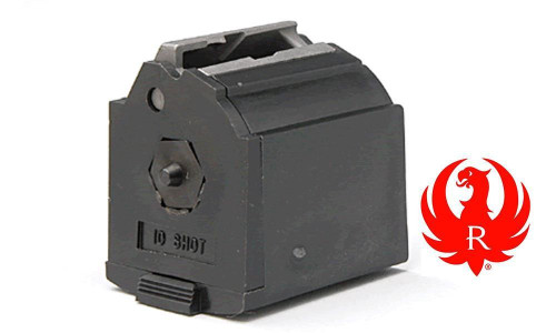 RUGER 10/22 BLACK PLASTIC MAGAZINE, 10-SHOT .22LR RUGER 10/22 BLACK PLASTIC MAGAZINE, 10-SHOT .22LR
