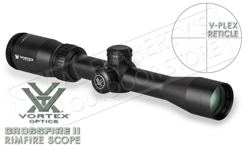 Vortex Crossfire II 2-7x32mm Rimfire Scope with V-Plex Reticle #CF2-31001R Vortex Crossfire II 2-7x32mm Rimfire Scope with V-Plex Reticle #CF2-31001R