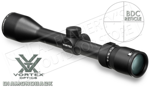 Vortex Diamondback Riflescope, 4-12x40mm with Dead-Hold BDC Reticle #DBK-04-BDC Vortex Diamondback Riflescope, 4-12x40mm with Dead-Hold BDC Reticle #DBK-04-BDC