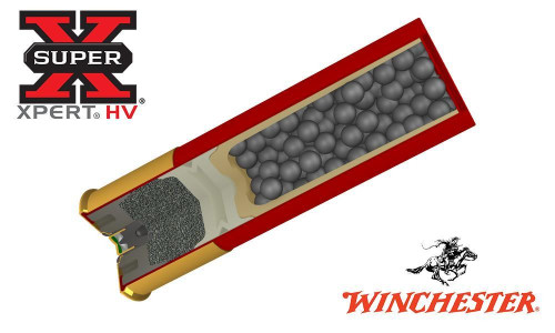 WINCHESTER SUPER-X XPERT HIGH VELOCITY WATERFOWL SHELLS, 3" #BB, 2, 3, OR 4 SHOT, 1-1/8 OZ., 1550 FPS, BOX OF 25