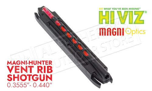 HiViz Magni-Hunter Shotgun Fiber Optic Sight for .3555" up to .440" Ribs #MGH2007-II