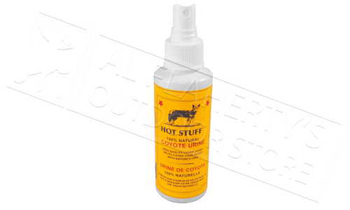 Huntmaster Hot Stuff 100% Natural Coyote Urine Cover Scent, 100mL Bottle with Spray Top
