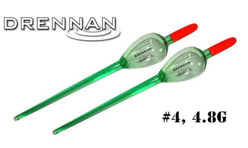 DRENNAN CRYSTAL FLOAT BOBBERS, 4.8G PACK OF 2 DRENNAN CRYSTAL FLOAT BOBBERS, 4.8G PACK OF 2