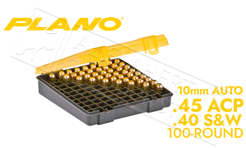 Plano Handgun Hinged-Top 100 Round Ammo Boxes