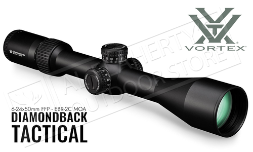 Vortex Diamondback Tactical 6-24x50 FFP EBR-2C MOA Reticle #DBK-10028 Vortex Diamondback Tactical 6-24x50 FFP EBR-2C MOA Reticle #DBK-10028