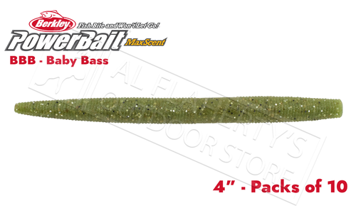 Berkley PowerBait MaxScent The General, 4" Various Patterns Packs of 10 #PBMSTG4 Berkley PowerBait MaxScent The General, 4" Various Patterns Packs of 10 #PBMSTG4