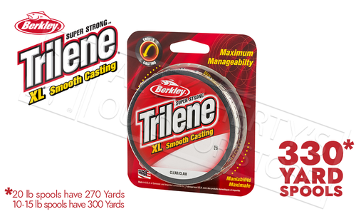 Berkley Trilene XL Smooth Casting Filler Spools, Clear #XLFS Berkley Trilene XL Smooth Casting Filler Spools, Clear #XLFS