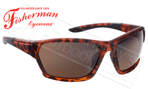 Fisherman Eyewear Breeze Polarized Sunglasses, Tortoise with Brown Lens #50523202