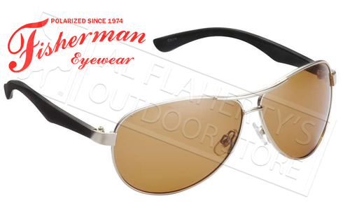 Fisherman Eyewear Siesta Polarized Sunglasses, Silver with Brown Lens #50432102 Fisherman Eyewear Siesta Polarized Sunglasses, Silver with Brown Lens #50432102