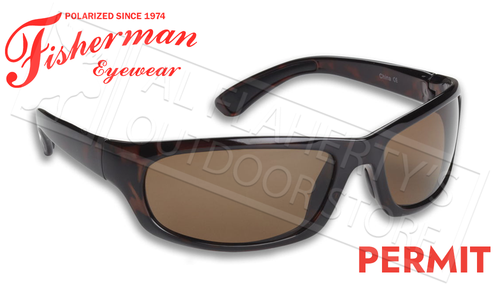 Fisherman Eyewear Permit Polarized Sunglasses, Brown Tortoise Frame with Brown Lens #90618 Fisherman Eyewear Permit Polarized Sunglasses, Brown Tortoise Frame with Brown Lens #90618