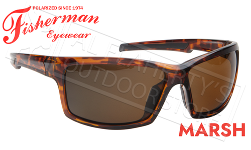 Fisherman Eyewear Marsh Polarized Sunglasses, Shiny Tortoise Frame with Brown Lens #50680202 Fisherman Eyewear Marsh Polarized Sunglasses, Shiny Tortoise Frame with Brown Lens #50680202
