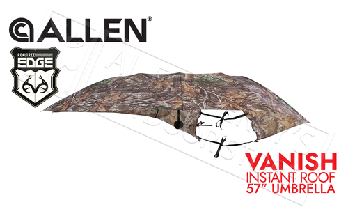 Allen Vanish Instant Roof Treestand Umbrella 57" Width in Realtree Edge Camo #5309