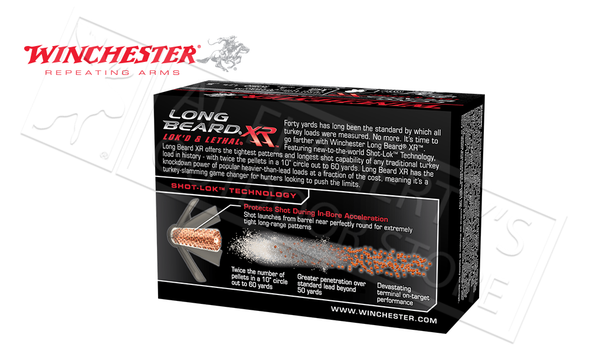 Winchester Long Beard XL Magnum Turkey Shells 12 Gauge 3" 1-7/8 oz., #4 or #5 Shot Box of 10 #STLB123M