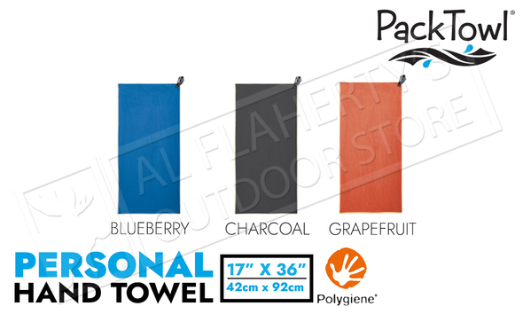 PackTowl Personal Hand Towel - Various Patterns 16.5" x 36"