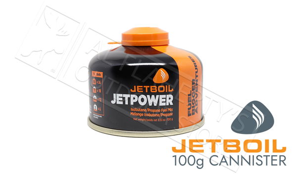 Jetboil JetPower Isobutane Propane Fuel Mix - 100 gram / 3.53 oz. #JETPWR-100-CA