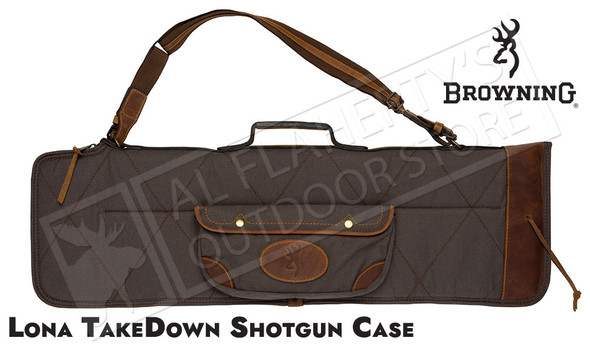 Browning Lona Takedown Over-Under Canvas and Leather Shotgun Case #1413886912