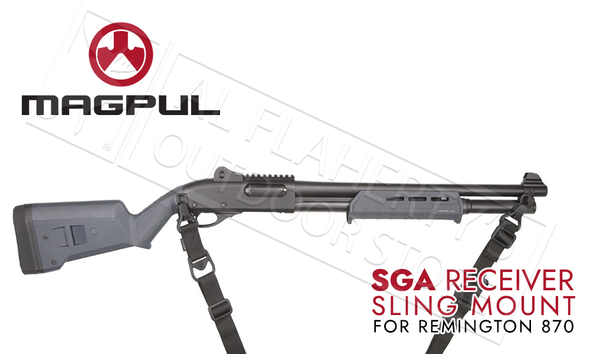 Magpul SGA Stock Receiver Sling Mount for Remington 870 Shotguns #MAG507BLK