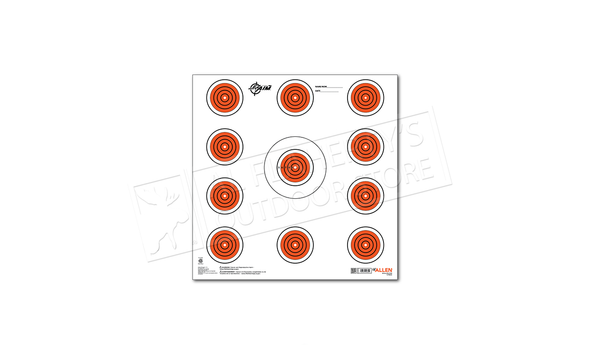 Allen EZAim Paper Targets 12"x12" 11 Spot 13 Pack #15245