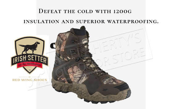 Irish Setter Vaprtrek 8" Boots, 1200g Insulation, Waterproof #3817