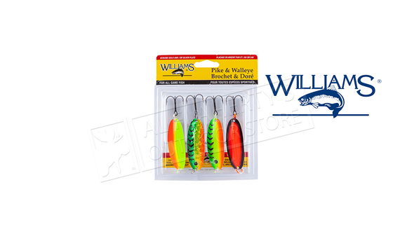 Williams Pike & Walleye 4-Pack Kit #4-PW2-ASST