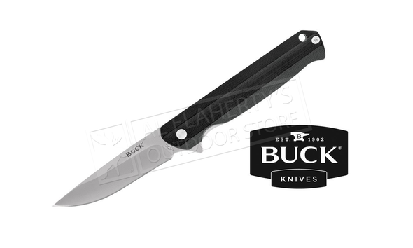 Buck Knives 251 Langford Folding Knife, G10, Black #0251BRS-B