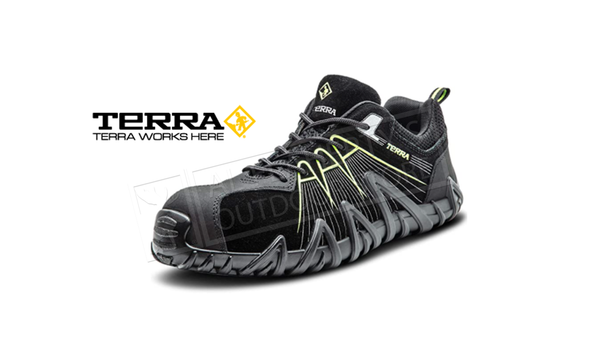 Terra Spider X Safety Work Shoe, Black & Grey #TR108008BLL