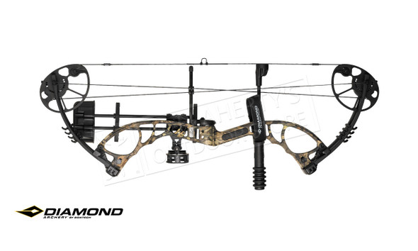 BowTech Diamond Archery Edge XT Left Hand Bow Kit, 7-70 lb Adjustable Compound Bow, Mossy Oak Break-Up Country Camo #A10963