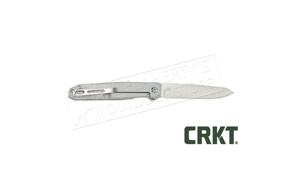 CRKT Facet Assisted Folding Knife with Frame Lock, Silver #K230XXP