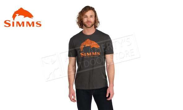 Simms Men's Trout Fill T-Shirt, Flame #13437-826