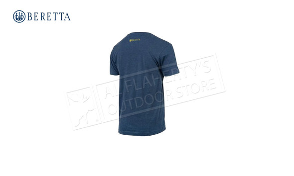 Beretta T-Shirt Distressed Trident, Navy #TS721T18900058