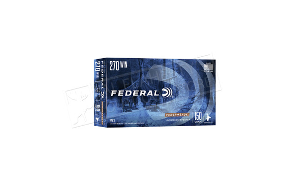 Federal Power Shok 270 WIN, 150 Grain Box of 20 #270B