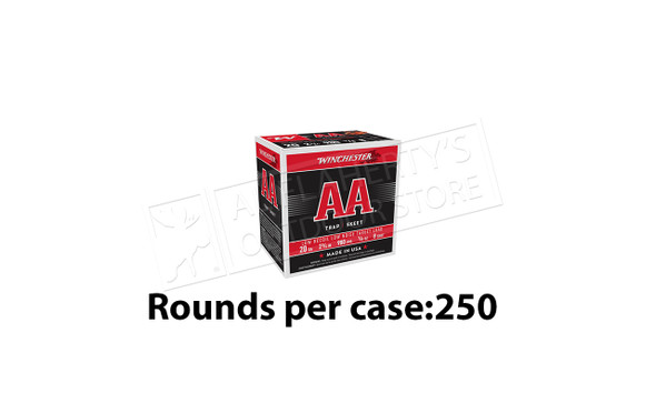 Winchester AA Low Recoil Low Noise Target Load 20 Gauge #8, 2-3/4" Case of 250 Shells #AA20FL8
