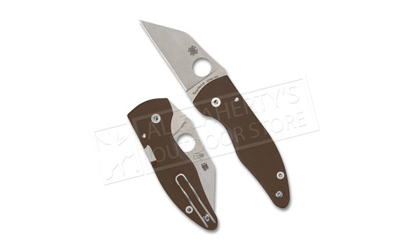 Spyderco Sprint Run Microjimbo Brown G-10 CPM 15V Plainedge #C264GPBN15V
