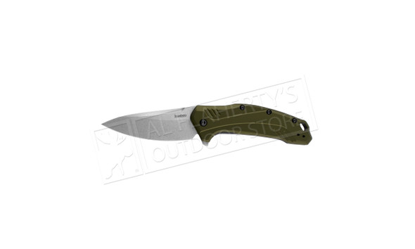 Kershaw Link Olive Aluminum Folding Knife #1776OLSW
