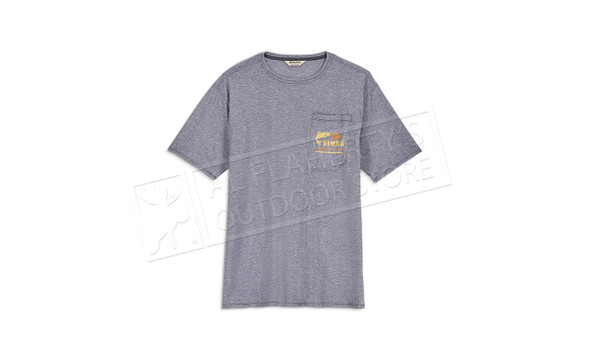 Simms Men's Harbor Pocket Lightweight T-Shirt, Tahitian-Pearl-Heather #14480-1400