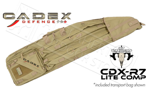 Cadex CDX-R7 Sheepdog SA rifle, 308 Win, 24" Cadex Barrel, 1:11.25 Twist, 5/8"-24 TPI, MX2-ST muzzle brake CDXR7-SDOG-308-24 black