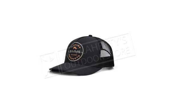 Simms Double Haul Trucker Cap, Black Rounder #14035-1455
