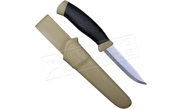 Morakniv Companion Stainless Knife, Tan, Black Or Green #M-14065