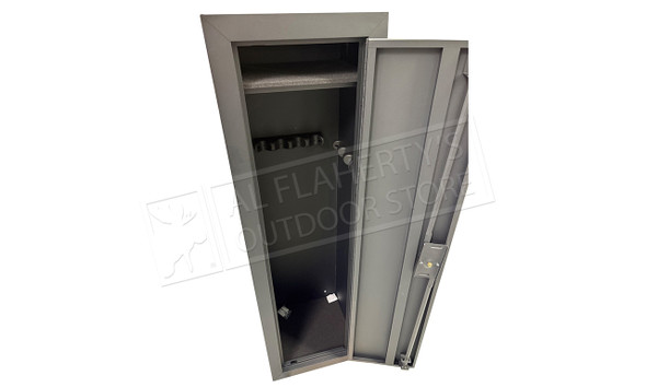Scorpio 10 Gun Steel Cabinet, 53"x15.5"x14", Key Lock Flat Black #NS910B