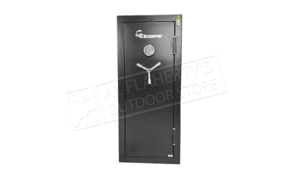 Scorpio 24 Gun Safe, Black 23.5″ W x 21.5″ D x 55″ H, Electronic Keypad #E-24-MB-E-S