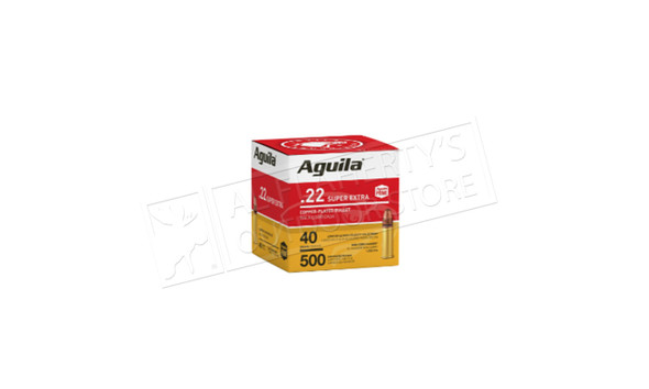 Aguila .22 LR 1255 fps, 40 Grain 500 Rounds #1B221115