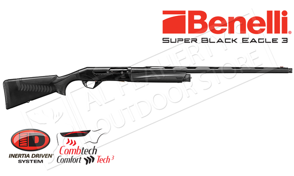 Benelli Super Black Eagle 3 Shotgun, 12 Gauge, 3.5" Chamber, Black Synthetic #10316