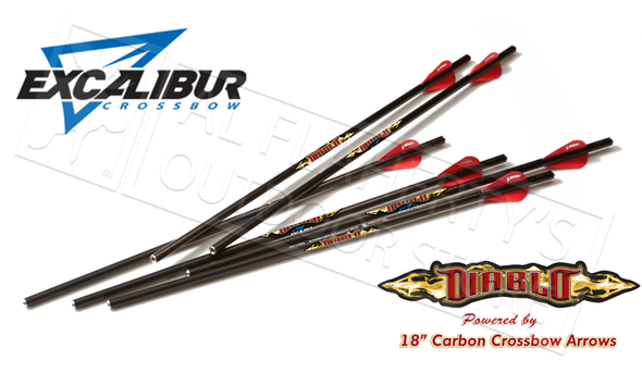 EXCALIBUR MATRIX DIABLO 18" CARBON ARROWS 6-PACK