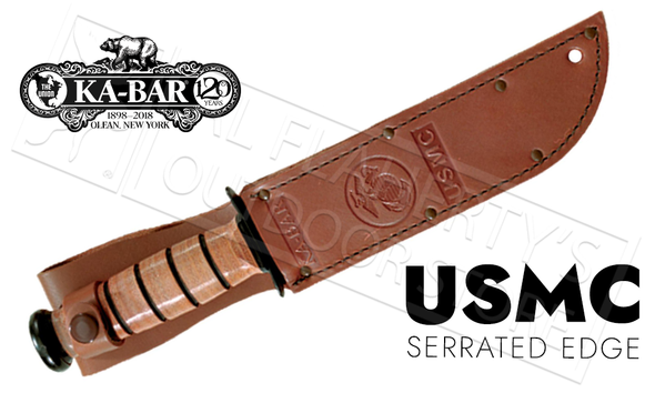 KA-BAR USMC KA-BAR Full Sized Serrated Edge #1218