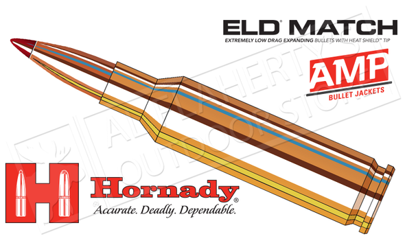 Hornady 6.5 Creedmoor ELD Match, Polymer Tipped 140 Grain Box of 20 #81500