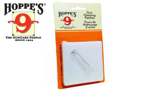 Hoppe's Cleaning Patches 16 to 12 Gauge, 25 Pieces #1205