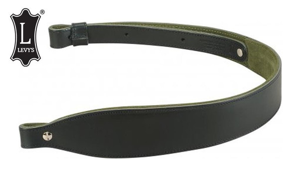 Levy's Leathers Padded Leather Cobra Rifle Sling, Black #SN22P-BLK