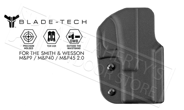 Blade-Tech Signature OWB Holster For Smith & Wesson MP9 MP40 and MP45 2.0 Pistols #HOLX0008SMP92TLBLKRH